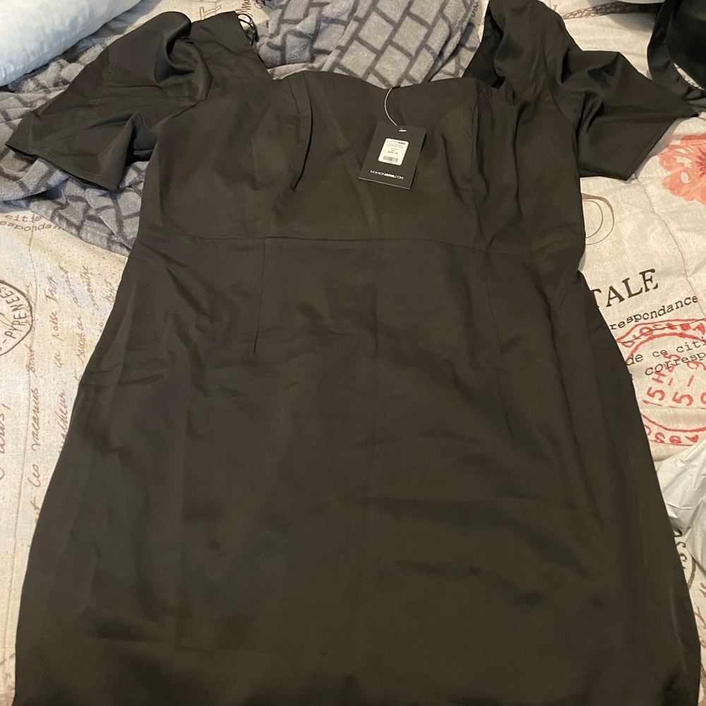 Black mini dress